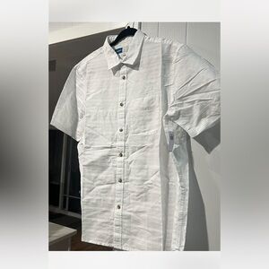 Chaps White Casual Button Down Shirt